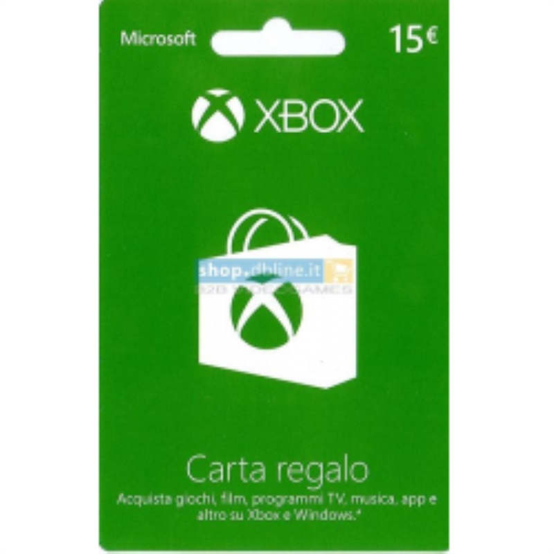 MICROSOFT Carta regalo Xbox Live ricarica 15 €